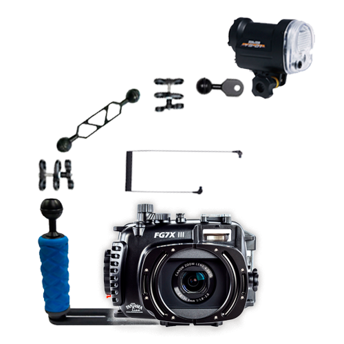 Fantasea Canon G7X III Housing and YS-01 Solis Strobe Package